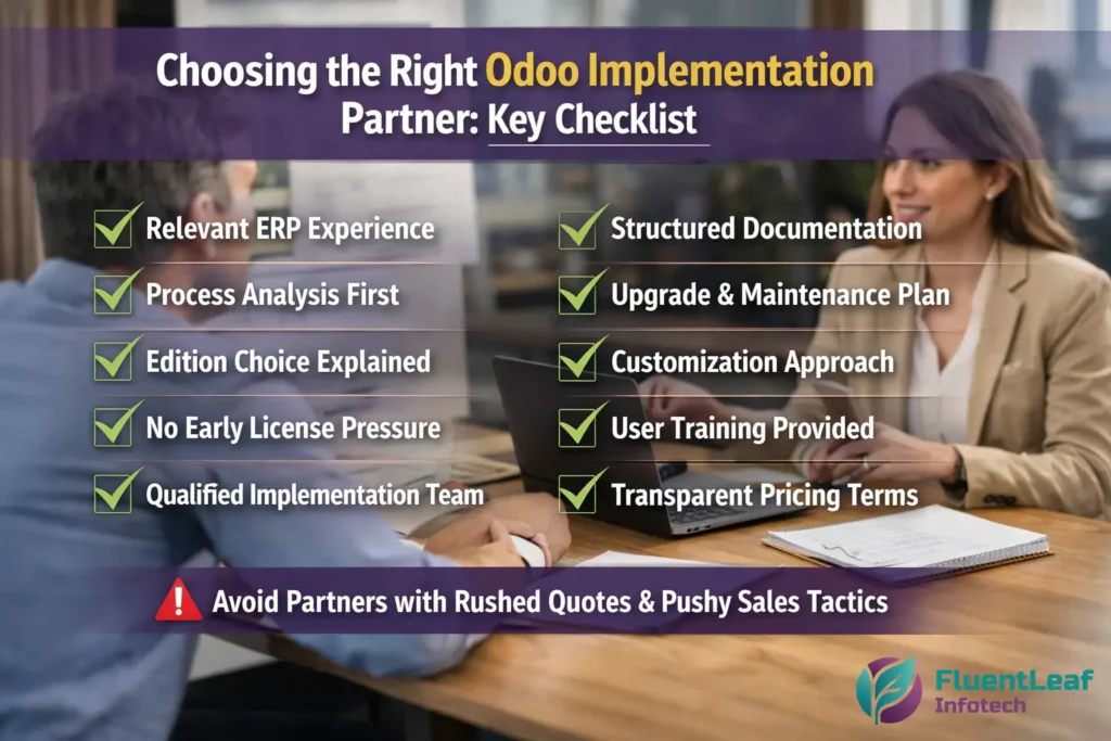 Choosing the Right Odoo Implementation Partner (Checklist)